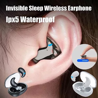 Invisible Sleep Wireless Earphone Bluetooth 5.3 Headphones Hidden Earbuds NEW • $19.94