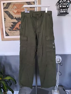  Gap Loose Cargo Pants 90s  32x32 Y2K Olive Green New  • £14