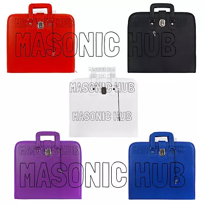 Masonic Regalia 5 Colors Faux Leather Masonic Apron Soft Case With Handle • $55.99