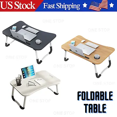 Laptop Desk Foldable Computer Table Adjustable Portable Bed Sofa Notebook Table • $21.79