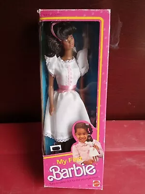 Vintage 1984 My First Barbie Easy To Dress African American Doll • $49.99