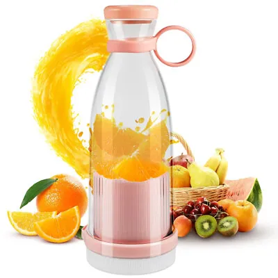 Mini Electric Blender Juicer Cup USB Rechargeable Fruit Smoothies Mixer Machine • $9.95