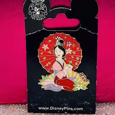 Vtg 2008’ Mulan Parasol Spinner Umbrella Disney Pin Trading Around The World Og • $36.55