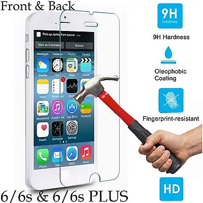 Tempered Glass Screen Protector Soft Film For Apple IPhone 6 6s Plus Front Back • $3.99