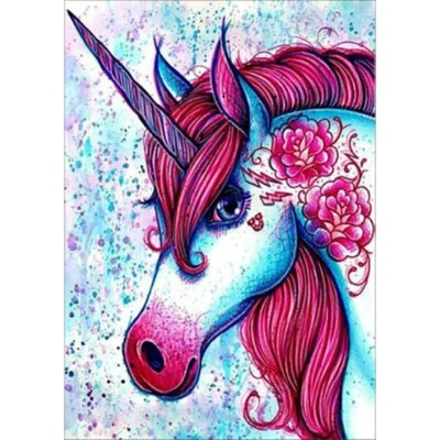 $10.99 • Buy Diamond Painting DIY Serial Red-Haired Unicorn Home Decor Cross Stitch