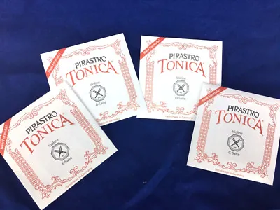 100% Authentic  Tonica Violin Strings Set Steel E Ball End 4/4 • $36.50