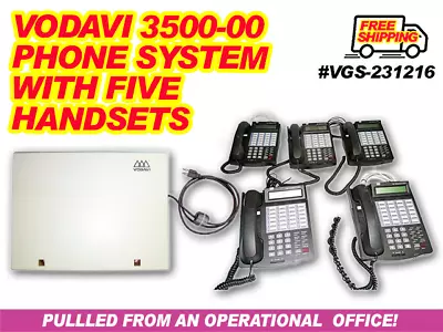 Vodavi 3500-00 Phone System With Five (5) Handsets. • $259.99