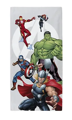 Marvel Avengers Beach Bath Towel 100% Cotton Large Size 140 X 70 Cm • £12.99