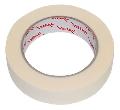 £24.70 • Buy Vibac Cream Paper Masking Tape Adhesive 25mm X 50m Qty 12 Rolls