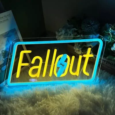 Fallout Neon Sign For Wall Decor Fallout Art LED Gaming Neon Sign For Man Cave • $46.99