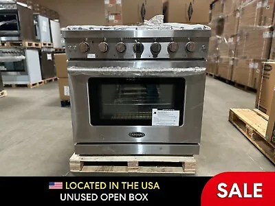 36 In. Gas Range 6 Burners Stainless Steel (OPEN BOX COSMETIC IMPERFECTIONS) • $1214.99