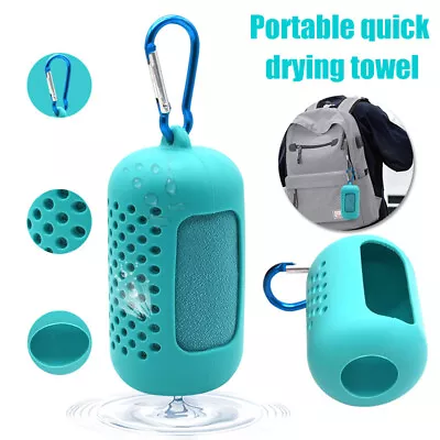$12.95 • Buy Portable Travel Camping Microfiber Shower Beach Hiking Quick-Drying Towel 