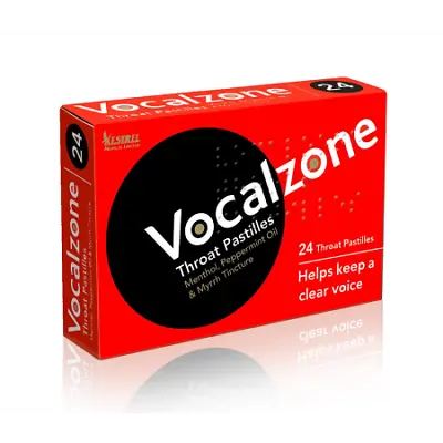  Vocalzone Original 24 Throat Pastilles - Free Delivery • £5.25