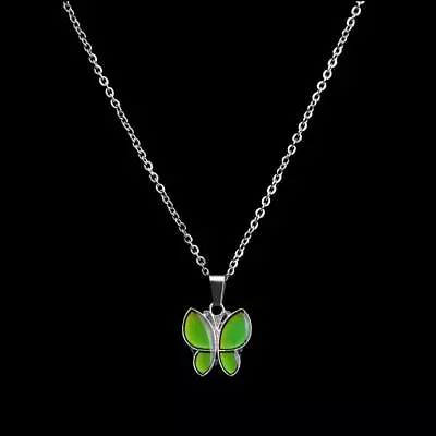 Sensitive  Mood Color Change Butterfly Pendant Necklace Bridal Jewelry • $6.84