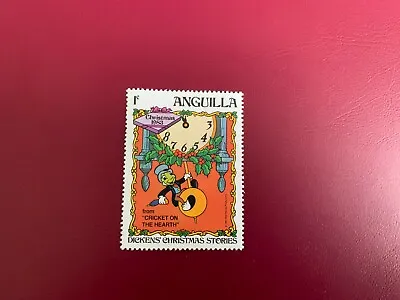 £1.50 • Buy Anguilla 1983 Mnh Christmas Jiminy Cricket On The Hearth Clock