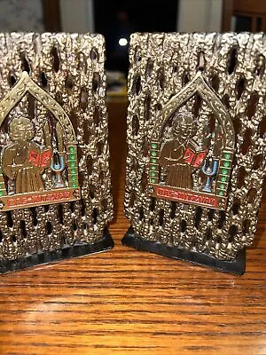 Judica Pair Of Bas-mitzvah Bookends 5 1/2” Candles & Prayers Made In Israel • $17.59