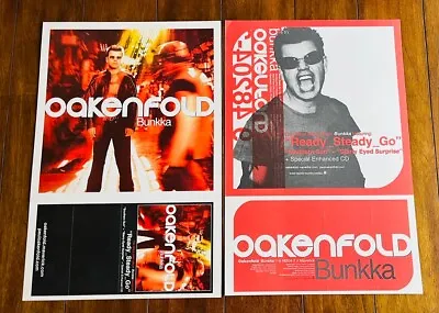 Techno Paul Oakenfold Bunkka 2002 Promo Poster 2-Sided RARE NEW OLD STOCK 12X18 • $19.99
