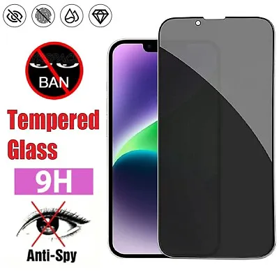 $7.99 • Buy For IPhone 14 13 12 11 Pro Xr Xs Max 7 8 Plus Privacy Glass Screen Protector