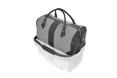 VERY RARE Porsche Roadster Leather Houndstooth Bag Duffle Authentic Classic NEW • $1350