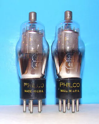 No Type 39 44 Philco Amplifier Radio Engraved Vacuum 2 Tubes Valves ST Shape 239 • $6.49