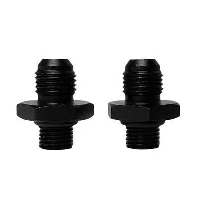 2 Pcs AN6 6AN Straight Male Flare To M12X1.25 Metric Fitting Adapter Aluminum • $9.99