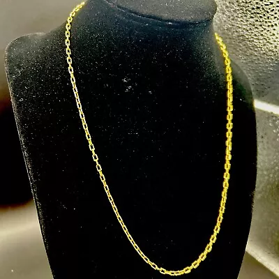 Vintage Signed Atlas 12K GF Gold Filled 16” Chain Necklace Middle East Dubai • $19.99