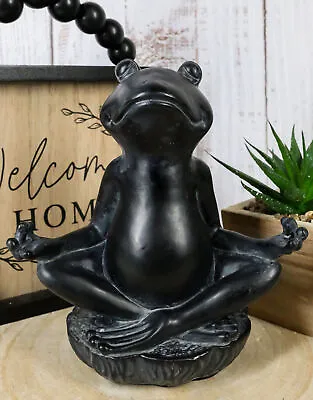 Feng Shui Vastu Buddha Zen Yoga Frog Meditating Statue Decor Talisman Figurine • $24.99