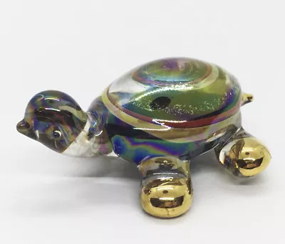 Turtle Hand Blown Blowing Glass Art Animal Cute Fancy Collectibles Gift Decor 3 • $8.99