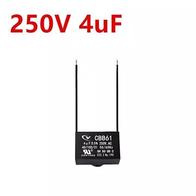 CBB61  4mfd 4uf  4.0uf 250V VAC 50/60Hz Epoxy Resin Sealed Ceiling Fan Capacitor • $3.59