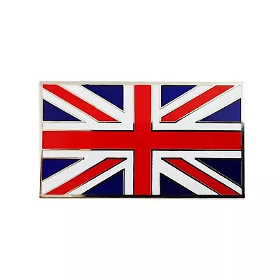 Union Jack Flag Adhesive Enamel Metal Badge For Classic Cars UJB007 • £6.72