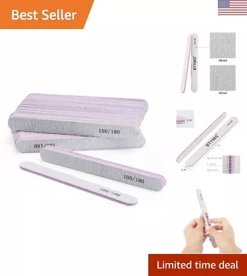 Double-Sided Nail Files 50Pcs 100/180 Grit - Proficient Manicure Pedicure Tools • $29.99