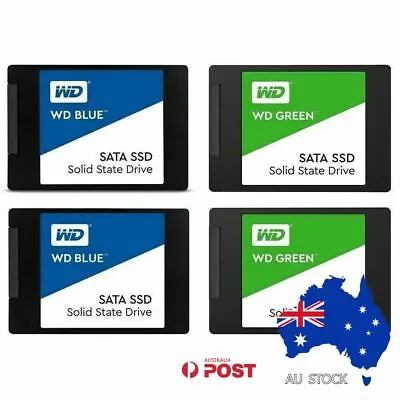 $79.95 • Buy WD Green Blue Internal SSD 120GB 240GB 250G 500G 1T SN 350 550 750 850 NVMe 2.5'