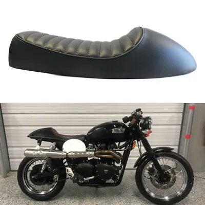 Motorcycle Black Hump Cafe Racer Seat Vintage Saddle For Honda CB750 CB350 CB450 • $59.58