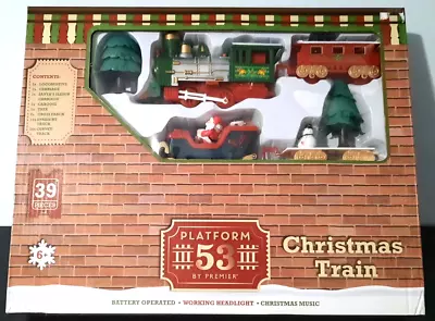 Musical Christmas Train Set 39 Piece Premier Toy Train With Working Headlights • £17.99