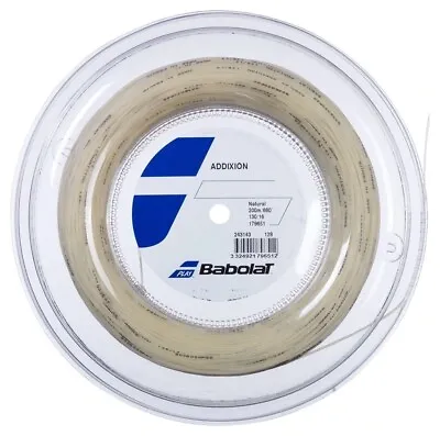 Babolat ADDIXION 16G 1.30mm (natural) 660ft 200m Tennis String Reel • $144