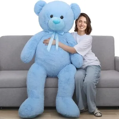  Giant 5 Feet Teddy Bear Stuffed Animal Soft And Huggable Blue 5 Feet • $145.56