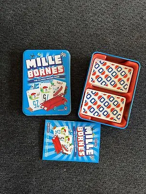 Mille Bornes Card Game Classic French Auto Car Racing Mile Bourne Touring Tin • $17.99