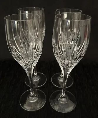 Vintage Mikasa Artic Lights White Wine Glasses Retired Hand Crafted Set Of 4 • $90
