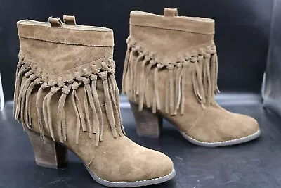 Sbicca Vintage Collection Fringed Suede Boots-Size 9 • $30