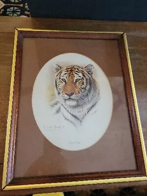 Charles Frace Signed And Matted Bengal Tiger Print  • $46.40