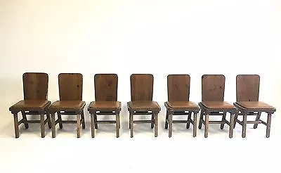 Antique Mission Chairs Arts And Crafts Wood Dining Set Rustic Farmhouse Art Deco • $599.95