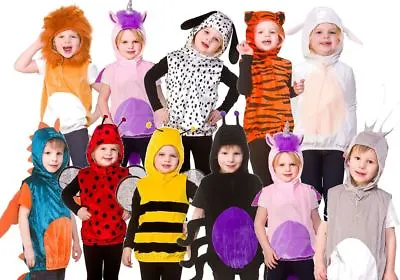 Child Deluxe ANIMAL INSECTS Fancy Dress Tabard World Book Day Kids Boys Girls • £14.95
