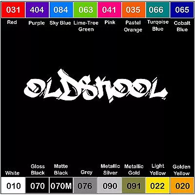 OLDSKOOL Vinyl Decal Sticker JDM Stance Classic Old Skool Graffiti • $3.15