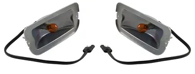 New! 1970 Ford MUSTANG Mach 1 Grill Lamp Housings - Pair -  Set Of 2 • $94.50