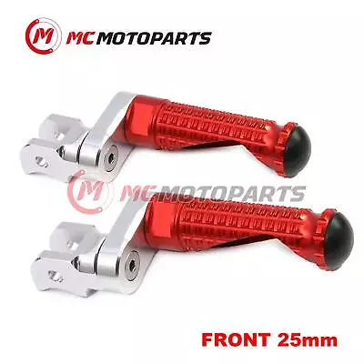 RED MPRO 25mm Extension Front Footpegs For Yamaha Vmax 1700 09-17 16 15 14 13 12 • $55.48