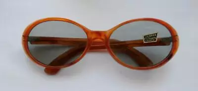 BNWOT Vintage 1960's Amber Toned Frame Grey Lens Sunglasses Deadstock • £34.99