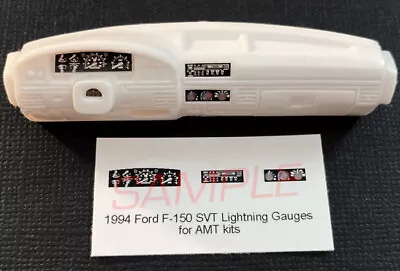 1994 FORD F-150 SVT LIGHTNING PICKUP GAUGE FACES For 1/25 AMT KITS - PLEASE READ • $2.99