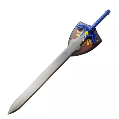 Zelda Link Master Sword Twilight Princess Fantasy Sword With Plaque - Blue • $74.73