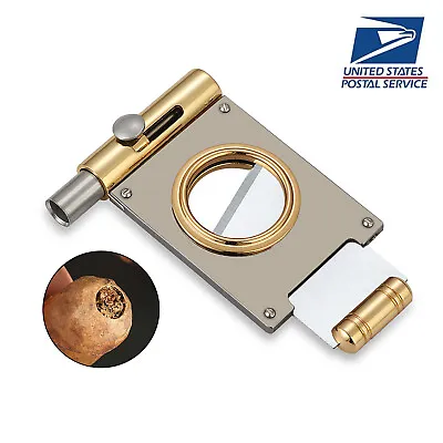 $19.99 • Buy Galiner Stainless Steel Guillotine 2 In 1 Cigar Cutter W/ Punch Knife Scissors