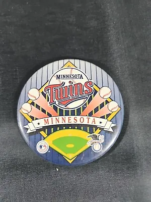 Minnesota Twins MLB Baseball 3  Pinback Button 1990's • $2.99